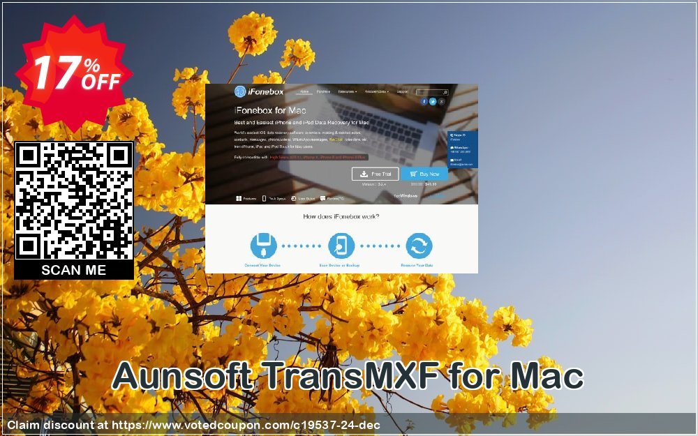 Aunsoft TransMXF for MAC Coupon, discount ifonebox AunTec coupon code 19537. Promotion: ifonebox AunTec discount code (19537)