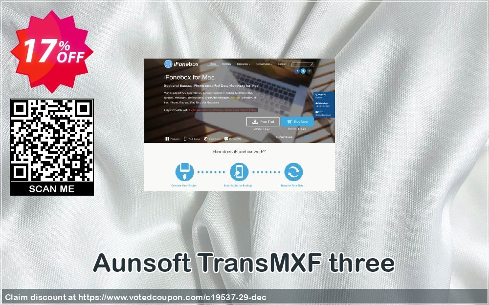 Aunsoft TransMXF three Coupon, discount ifonebox AunTec coupon code 19537. Promotion: ifonebox AunTec discount code (19537)