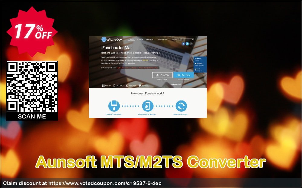 Aunsoft MTS/M2TS Converter Coupon, discount ifonebox AunTec coupon code 19537. Promotion: ifonebox AunTec discount code (19537)