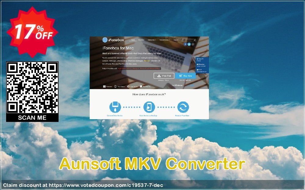 Aunsoft MKV Converter Coupon, discount ifonebox AunTec coupon code 19537. Promotion: ifonebox AunTec discount code (19537)