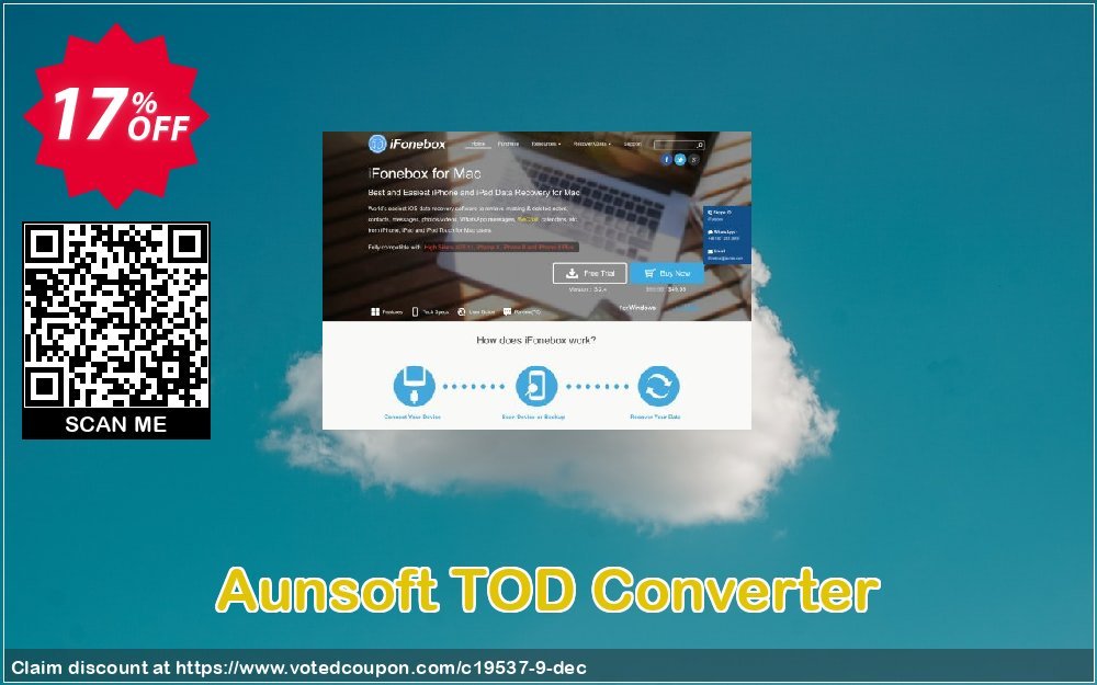 Aunsoft TOD Converter Coupon, discount ifonebox AunTec coupon code 19537. Promotion: ifonebox AunTec discount code (19537)