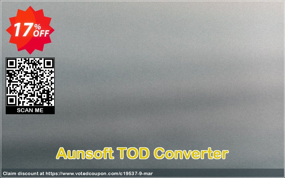 Aunsoft TOD Converter Coupon Code May 2024, 17% OFF - VotedCoupon