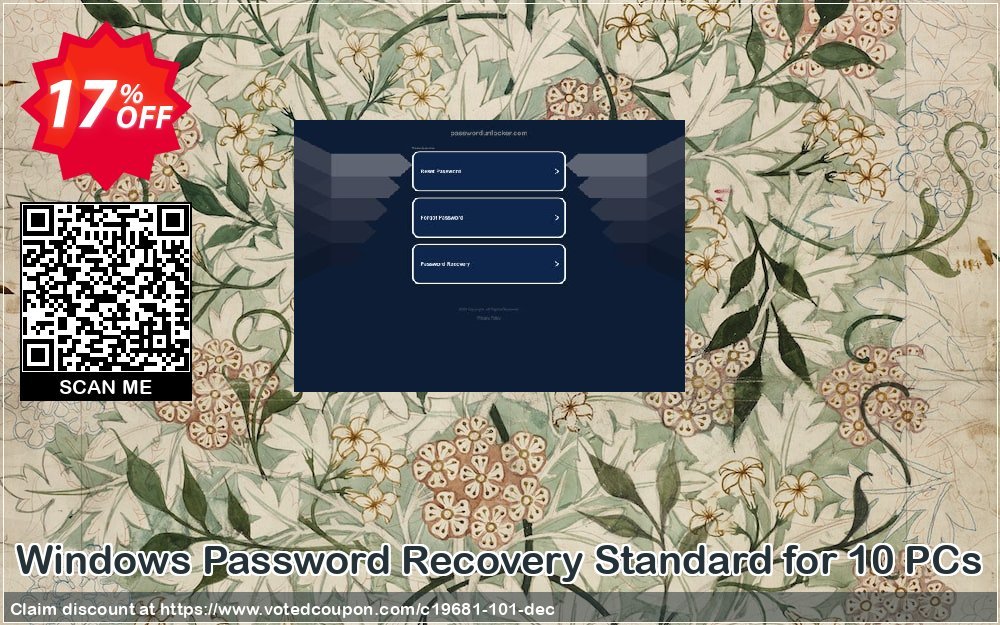 WINDOWS Password Recovery Standard for 10 PCs Coupon, discount Password Unlocker Studio coupons (19681). Promotion: Password Unlocker coupon codes (19681)