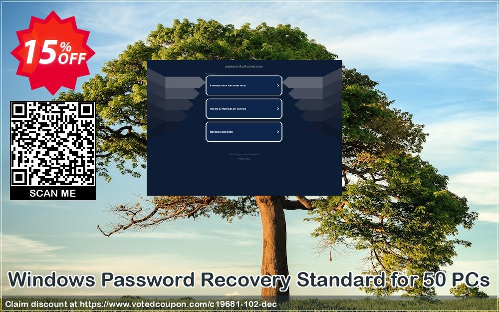 WINDOWS Password Recovery Standard for 50 PCs Coupon Code May 2024, 15% OFF - VotedCoupon