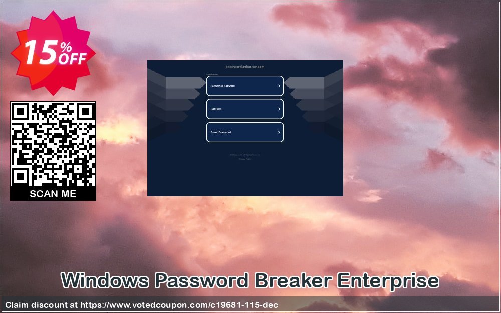 WINDOWS Password Breaker Enterprise Coupon, discount Password Unlocker Studio coupons (19681). Promotion: Password Unlocker coupon codes (19681)