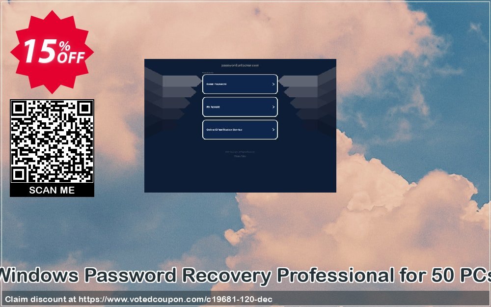 WINDOWS Password Recovery Professional for 50 PCs Coupon, discount Password Unlocker Studio coupons (19681). Promotion: Password Unlocker coupon codes (19681)