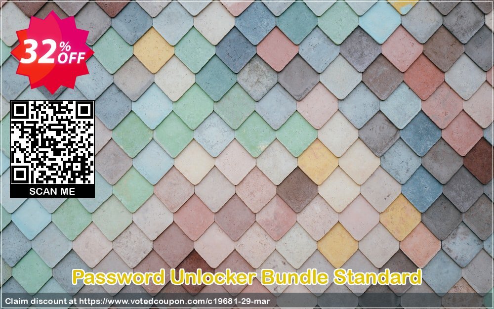 Password Unlocker Bundle Standard Coupon, discount Password Unlocker Bundle Standard. Promotion: 12-in-One password recovery tool to reset Windows local password with CD/DVD and recover passwords for archives (RAR/ZIP), files (Word/Excel/PPT/PDF