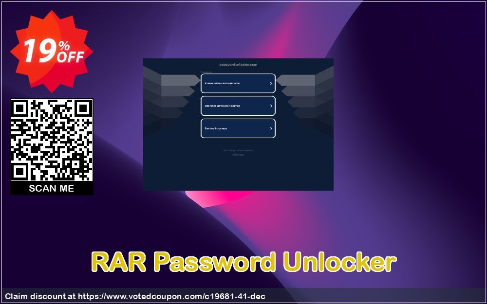 RAR Password Unlocker Coupon, discount Password Unlocker Studio coupons (19681). Promotion: Password Unlocker coupon codes (19681)
