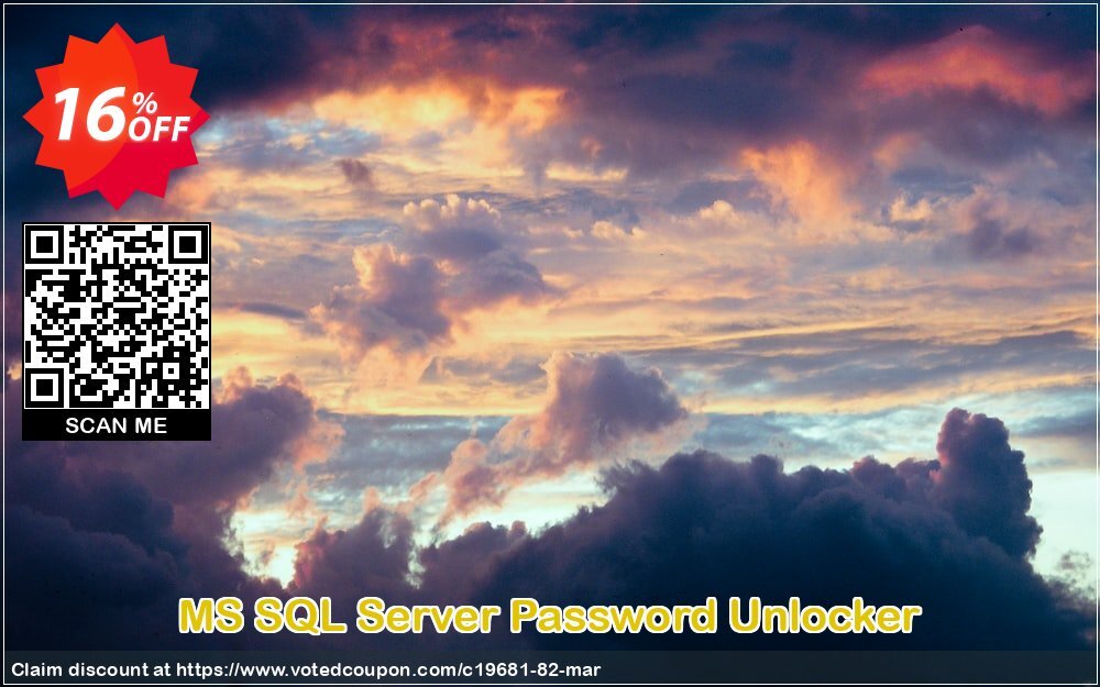 MS SQL Server Password Unlocker Coupon, discount Password Unlocker Studio coupons (19681). Promotion: Password Unlocker coupon codes (19681)