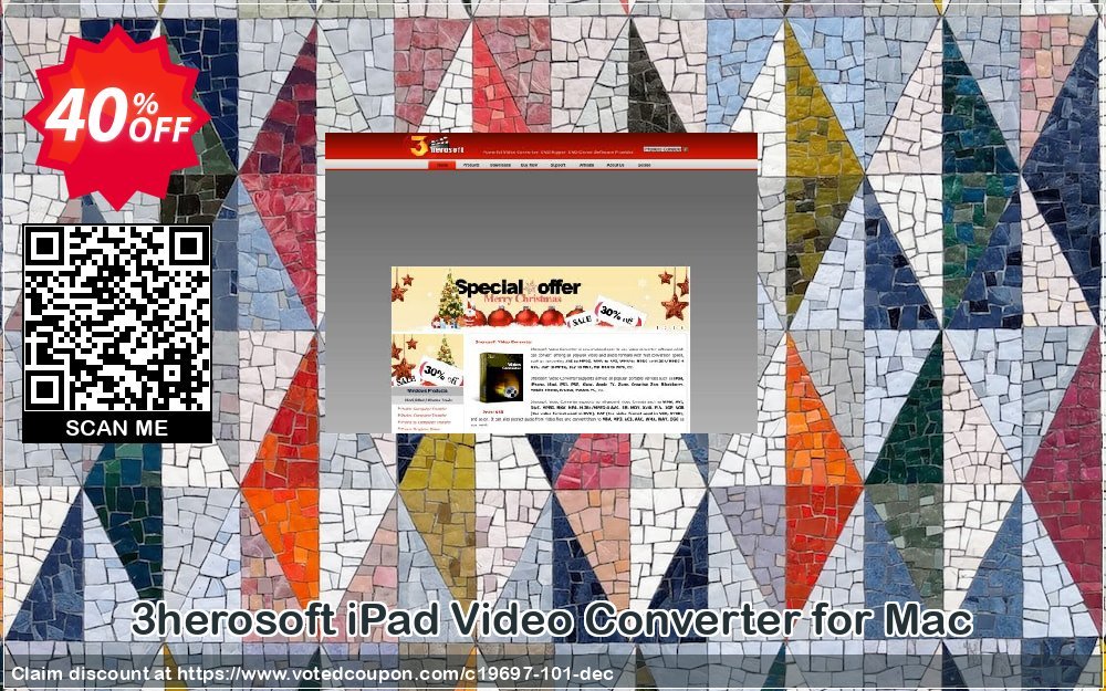 3herosoft iPad Video Converter for MAC Coupon Code Apr 2024, 40% OFF - VotedCoupon
