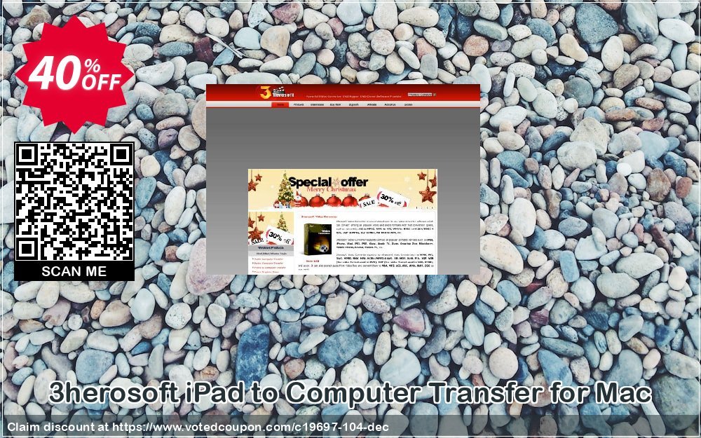 3herosoft iPad to Computer Transfer for MAC Coupon, discount 3herosoft Software Studio (19697). Promotion: 