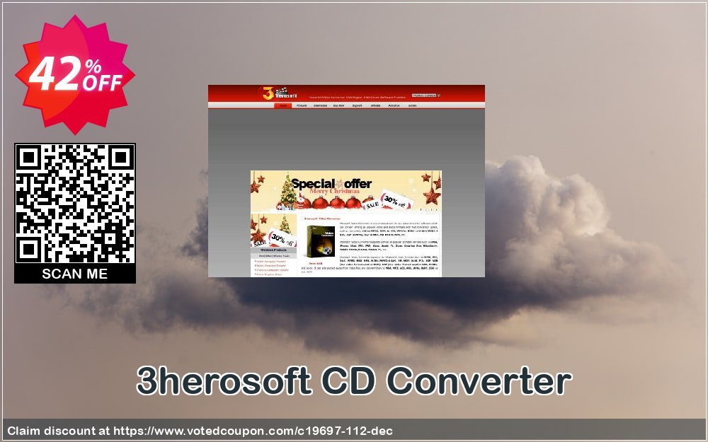 3herosoft CD Converter Coupon, discount 3herosoft Software Studio (19697). Promotion: 