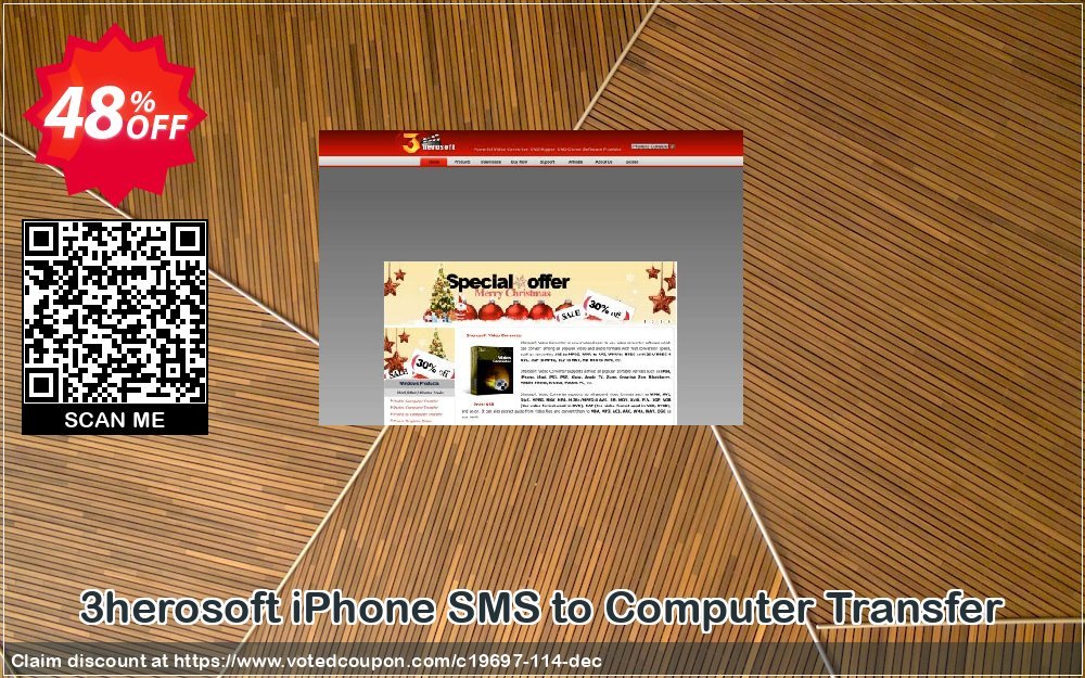 3herosoft iPhone SMS to Computer Transfer Coupon, discount 3herosoft Software Studio (19697). Promotion: 