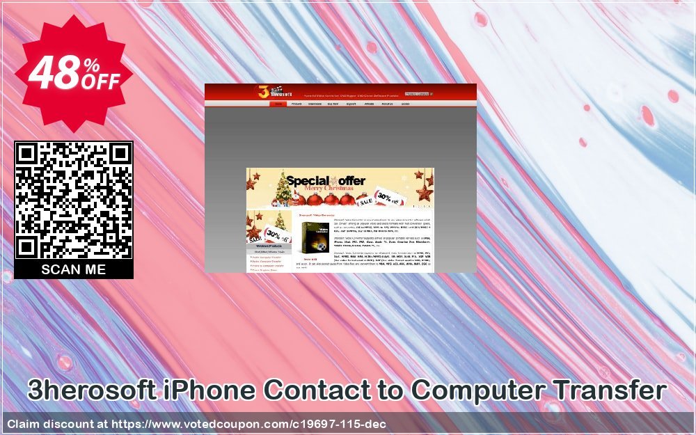 3herosoft iPhone Contact to Computer Transfer Coupon Code May 2024, 48% OFF - VotedCoupon