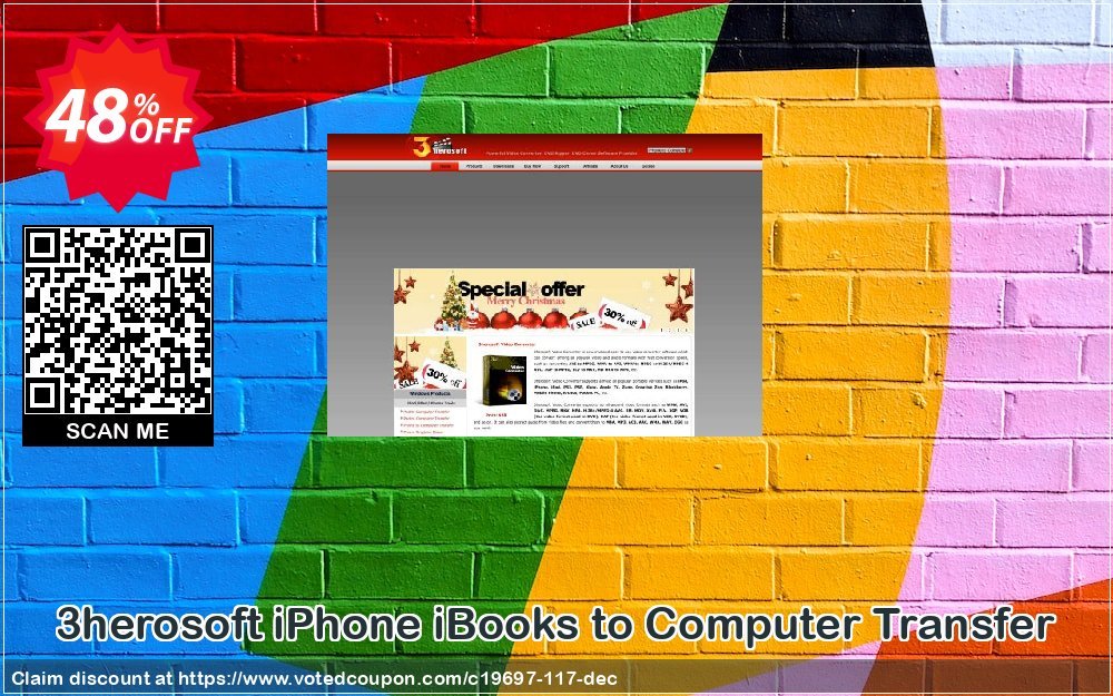 3herosoft iPhone iBooks to Computer Transfer Coupon, discount 3herosoft Software Studio (19697). Promotion: 