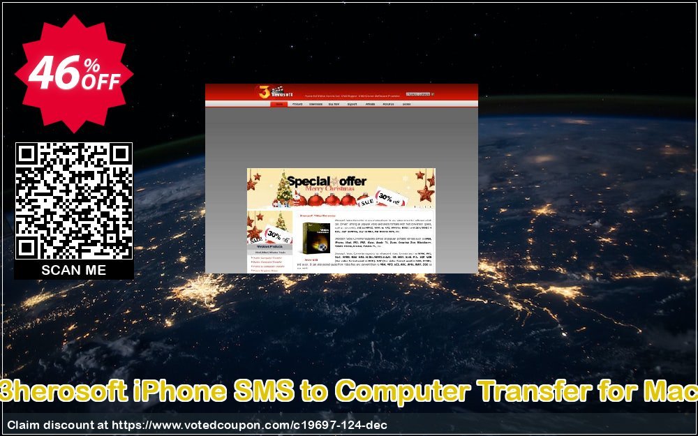 3herosoft iPhone SMS to Computer Transfer for MAC Coupon, discount 3herosoft Software Studio (19697). Promotion: 