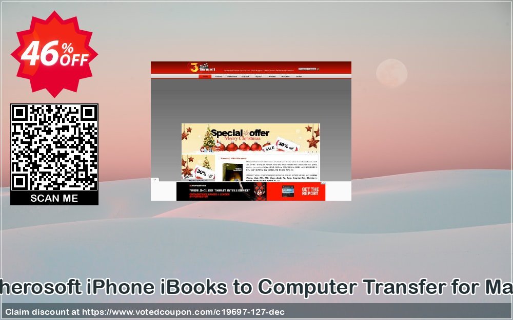 3herosoft iPhone iBooks to Computer Transfer for MAC Coupon, discount 3herosoft Software Studio (19697). Promotion: 