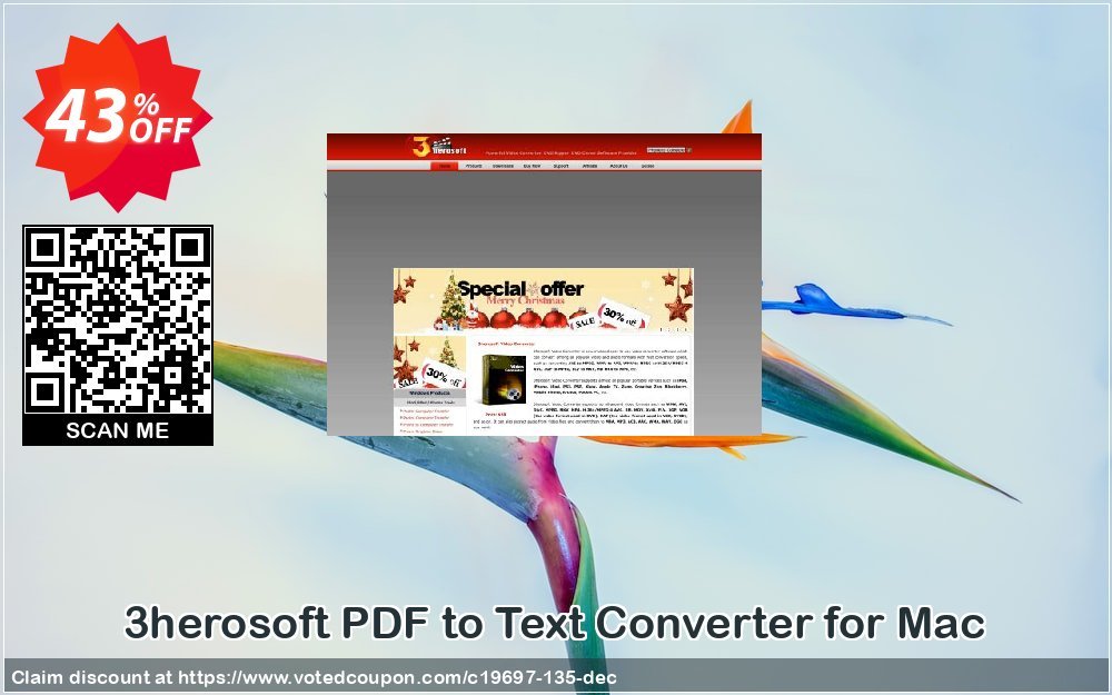 3herosoft PDF to Text Converter for MAC