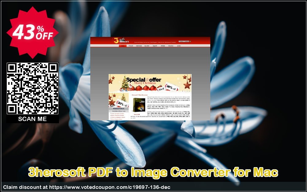 3herosoft PDF to Image Converter for MAC Coupon, discount 3herosoft Software Studio (19697). Promotion: 