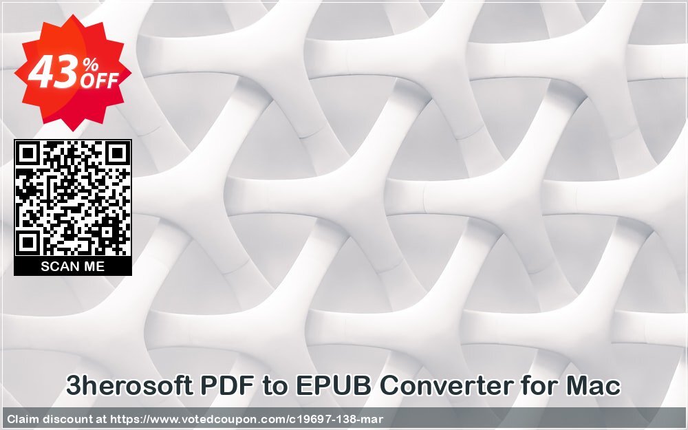 3herosoft PDF to EPUB Converter for MAC Coupon, discount 3herosoft Software Studio (19697). Promotion: 