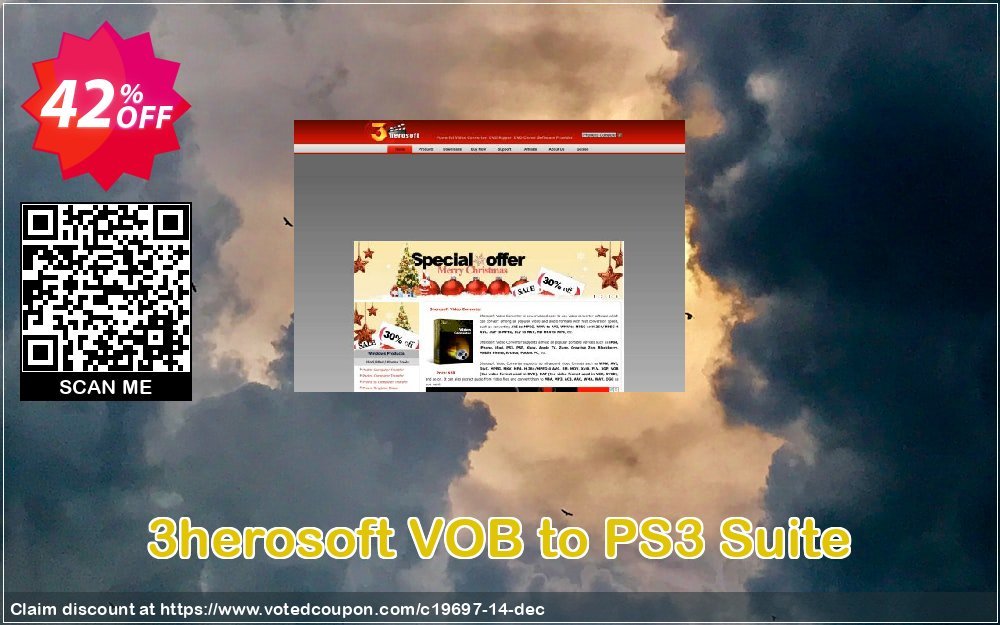 3herosoft VOB to PS3 Suite Coupon, discount 3herosoft Software Studio (19697). Promotion: 