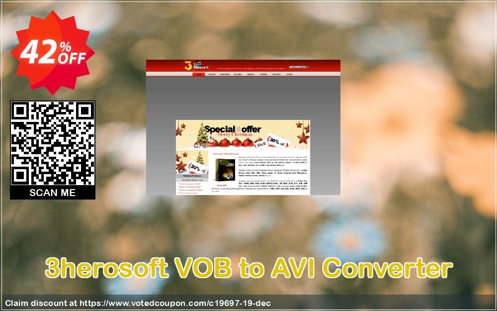 3herosoft VOB to AVI Converter Coupon Code Apr 2024, 42% OFF - VotedCoupon