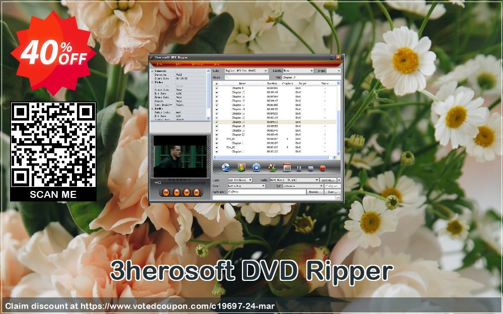 3herosoft DVD Ripper Coupon Code May 2024, 40% OFF - VotedCoupon