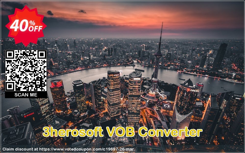 3herosoft VOB Converter Coupon Code May 2024, 40% OFF - VotedCoupon