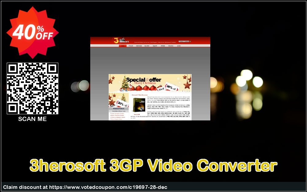 3herosoft 3GP Video Converter Coupon, discount 3herosoft Software Studio (19697). Promotion: 