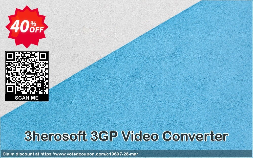 3herosoft 3GP Video Converter Coupon, discount 3herosoft Software Studio (19697). Promotion: 