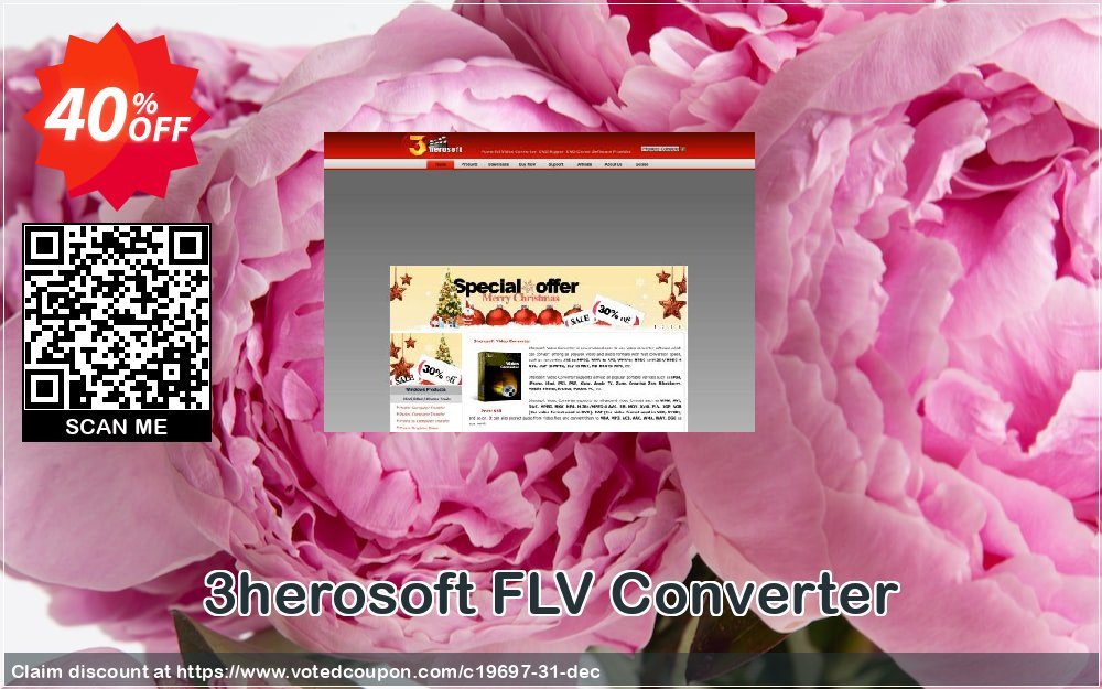 3herosoft FLV Converter Coupon, discount 3herosoft Software Studio (19697). Promotion: 