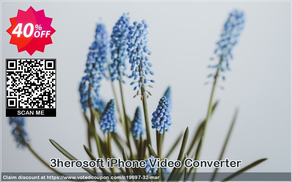 3herosoft iPhone Video Converter Coupon Code May 2024, 40% OFF - VotedCoupon