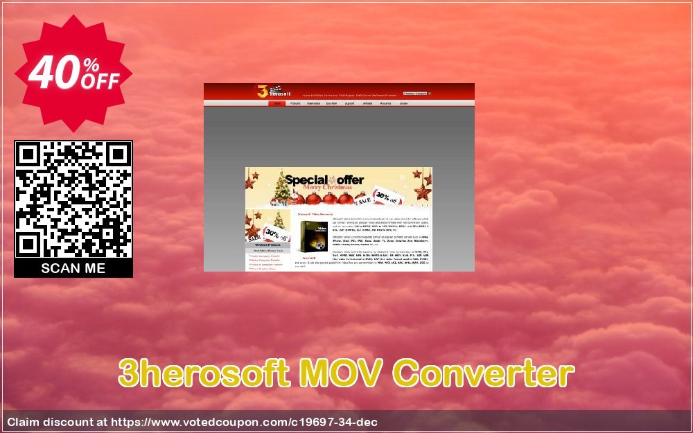 3herosoft MOV Converter Coupon Code May 2024, 40% OFF - VotedCoupon