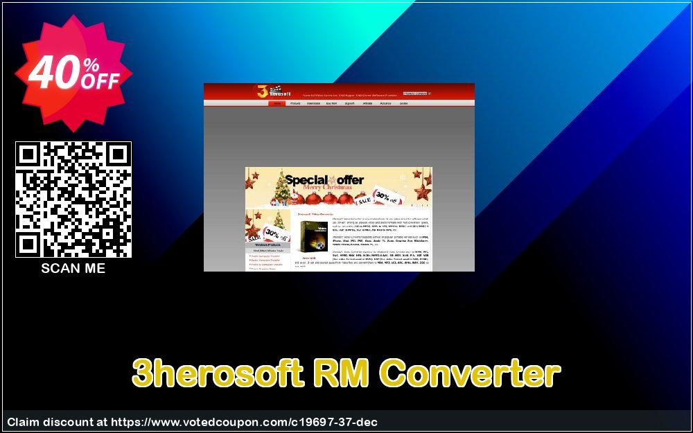 3herosoft RM Converter Coupon, discount 3herosoft Software Studio (19697). Promotion: 
