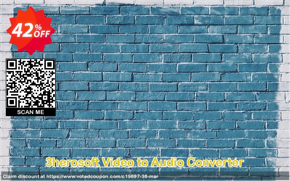 3herosoft Video to Audio Converter Coupon Code Apr 2024, 42% OFF - VotedCoupon