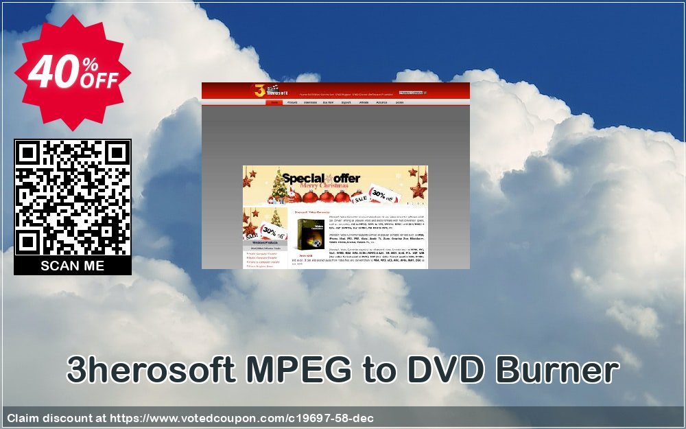 3herosoft MPEG to DVD Burner Coupon, discount 3herosoft Software Studio (19697). Promotion: 