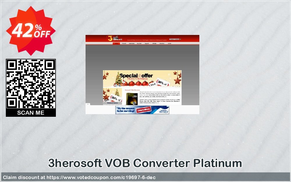 3herosoft VOB Converter Platinum Coupon Code Apr 2024, 42% OFF - VotedCoupon