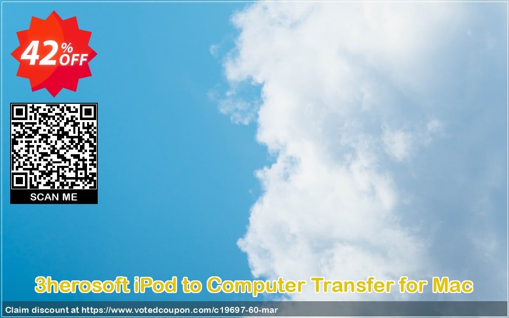 3herosoft iPod to Computer Transfer for MAC Coupon, discount 3herosoft Software Studio (19697). Promotion: 