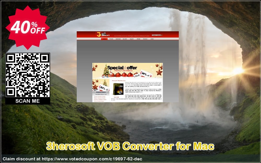 3herosoft VOB Converter for MAC Coupon, discount 3herosoft Software Studio (19697). Promotion: 