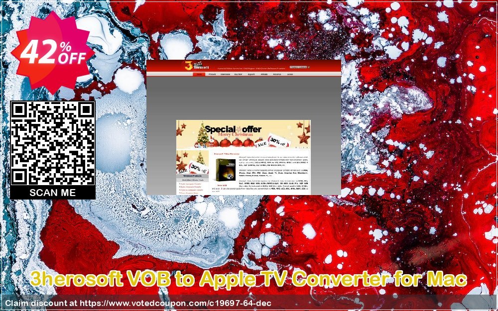 3herosoft VOB to Apple TV Converter for MAC Coupon Code Apr 2024, 42% OFF - VotedCoupon