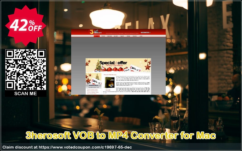 3herosoft VOB to MP4 Converter for MAC Coupon Code Apr 2024, 42% OFF - VotedCoupon