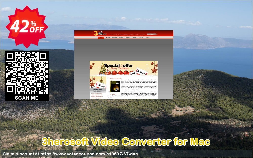 3herosoft Video Converter for MAC Coupon, discount 3herosoft Software Studio (19697). Promotion: 