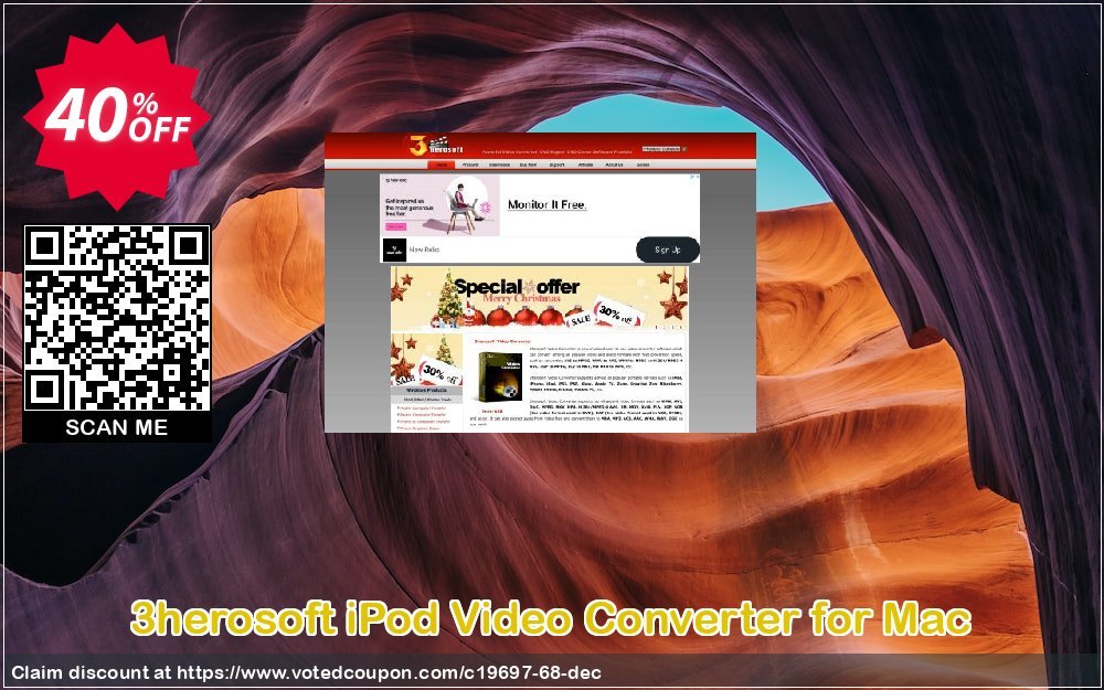 3herosoft iPod Video Converter for MAC Coupon Code Apr 2024, 40% OFF - VotedCoupon