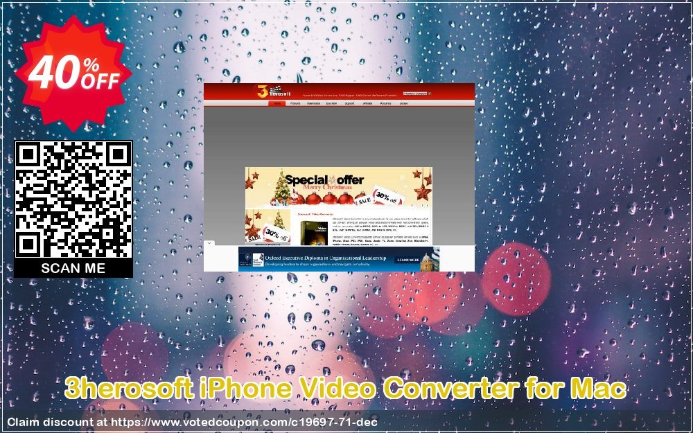 3herosoft iPhone Video Converter for MAC Coupon Code May 2024, 40% OFF - VotedCoupon