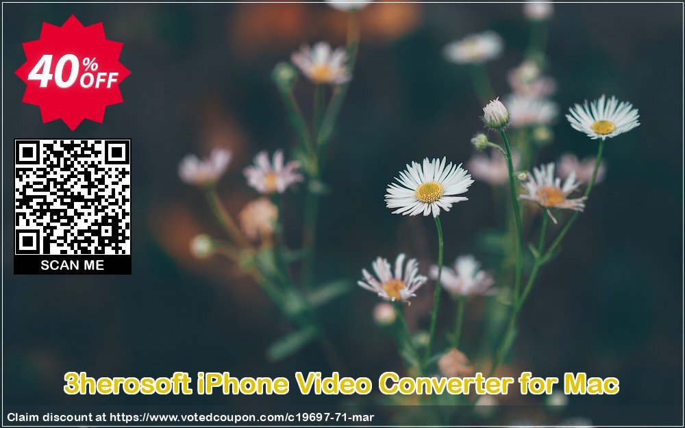 3herosoft iPhone Video Converter for MAC Coupon Code Apr 2024, 40% OFF - VotedCoupon