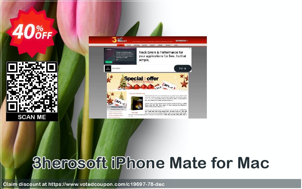 3herosoft iPhone Mate for MAC Coupon, discount 3herosoft Software Studio (19697). Promotion: 