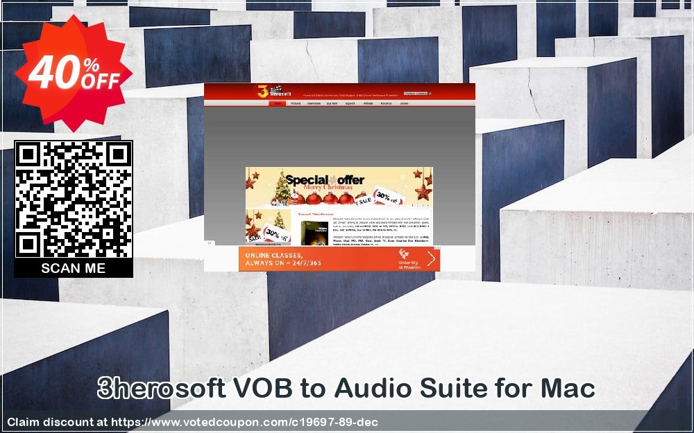 3herosoft VOB to Audio Suite for MAC Coupon, discount 3herosoft Software Studio (19697). Promotion: 