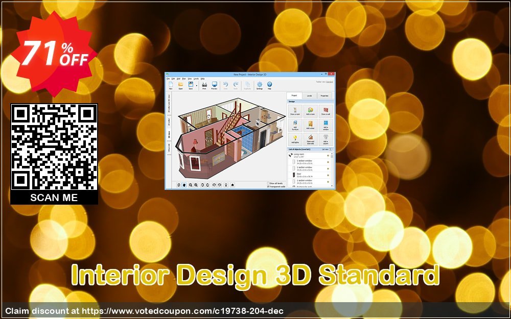 Interior Design 3D Standard Coupon, discount 71% OFF Interior Design 3D Standard, verified. Promotion: Staggering discount code of Interior Design 3D Standard, tested & approved