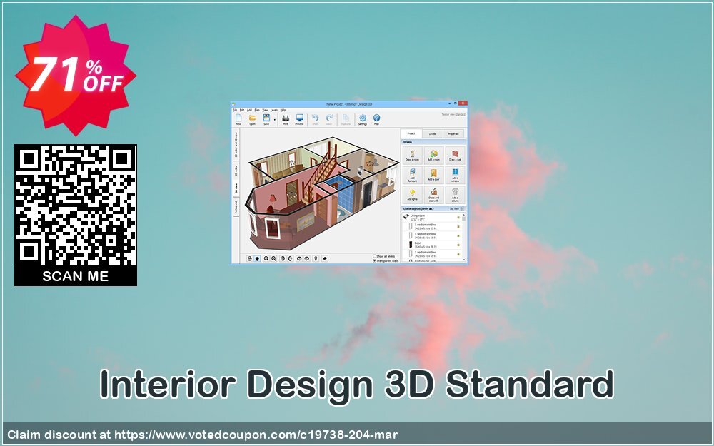 Interior Design 3D Standard Coupon, discount 71% OFF Interior Design 3D Standard, verified. Promotion: Staggering discount code of Interior Design 3D Standard, tested & approved