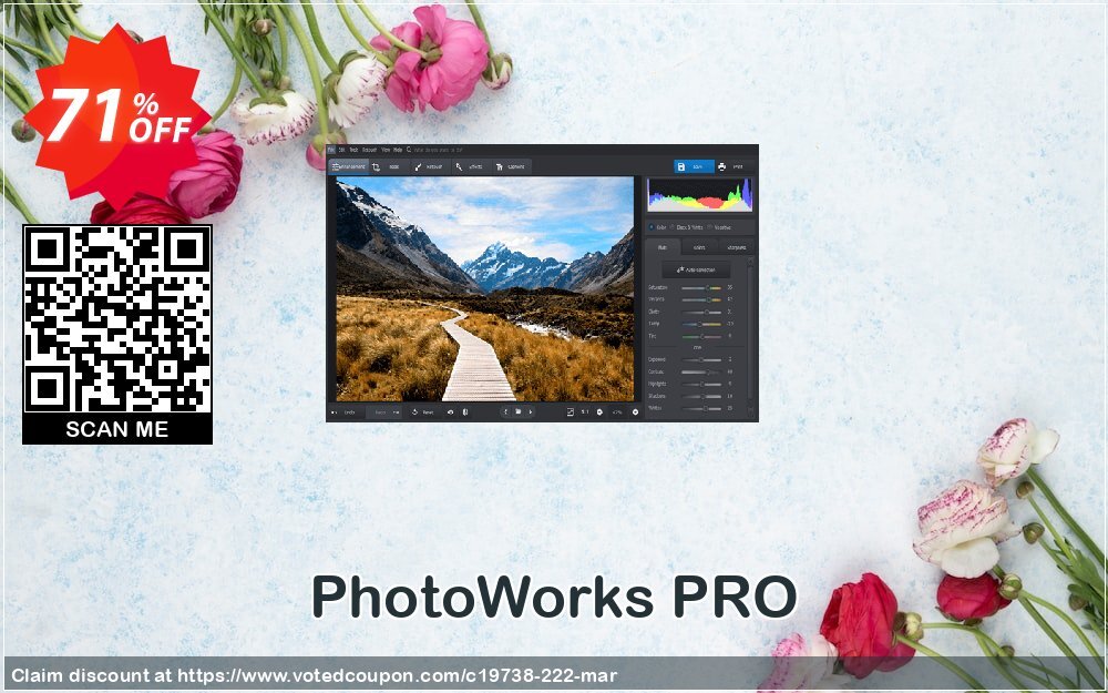 PhotoWorks PRO Coupon, discount 70% OFF PhotoWorks PRO, verified. Promotion: Staggering discount code of PhotoWorks PRO, tested & approved